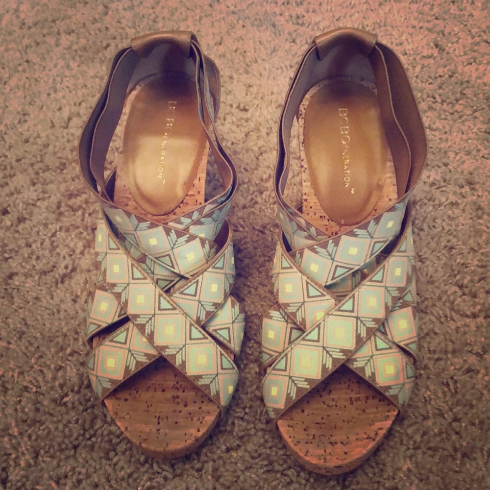 BCBG wedge sandal